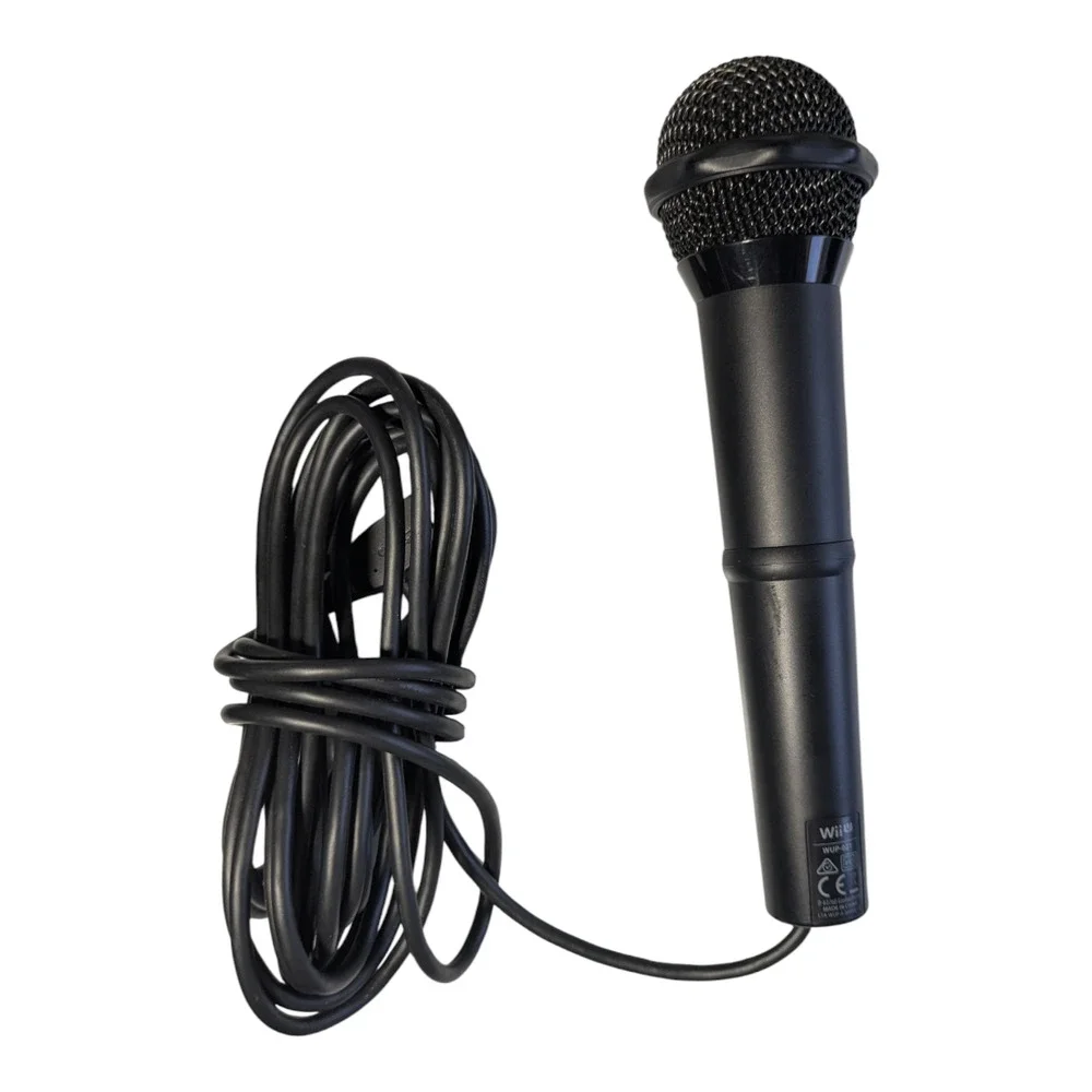 Nintendo Wii U Microphone Black - for Wii U Video Games - Accessories -Tested